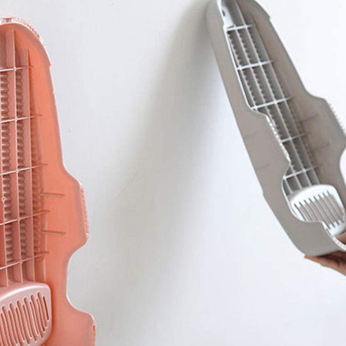 Cabilock Non- Slip Washboard Plastic Hand Washing Board Underwear Washboard Mini Laundry Wash Board Clothes Washing Tool for Home Household (Small, Grey)