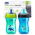 Chicco Sport Spout Trainer, Spill Free Baby Sippy Cup, 9 Months, Teal/Blue, 2 Count (Pack of 1)