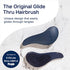 Crave Naturals Glide Thru Detangling Brush for Adults & Kids Hair. Detangler Hairbrush for Natural, Curly, Straight, Wet or Dry Hair. Hair Brushes for Women. Styling Brush (Blue)