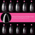 UNA GELLA Almond Fake Nails 500pcs Almond Press on Nails Pre-shape Almond Gel Nail Tips for Full Cover Acrylic Almond Nails French False Nails For Nail Extension Nail Art, Home DIY Nail Salon 12 Sizes False Gelly Tips