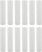Creative Hobbies® 1751 - Set of 12, 4 Inch Tall White Plastic Candle Covers Sleeves Chandelier Socket Covers ~Candelabra Base