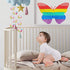Jumbo Push Popp Fidget Toy 15.7 Inch Big Size Butterfly Pop for Kids Fidget Packs Giant pop it Biggest Jumbo Huge Pop Rainbow Large Super Big Pops Anti-Anxiety Toy Girls Adult (2PCS)