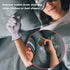 MIG4U Moisturizing Beauty Gloves Touchscreen Overnight Sleeping Glove for Women Dry Hands, Nighttime Lotion, Eczema, SPA, Cosmetic Treatment, Grey Purple 1 Pairs Size l/XL