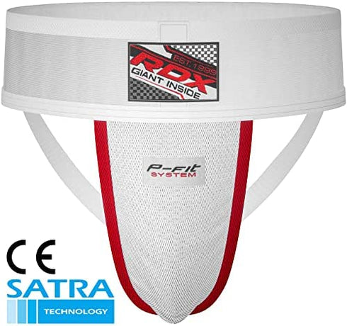 RDX Groin Protector Cup Men, Boxing Kickboxing MMA Muay Thai Sparring Groin Guard, Ventilated Adjustable, Jockstrap Taekwondo Karate Fighting Training, Underwear Jiu Jitsu BJJ Protection, Boys Youth