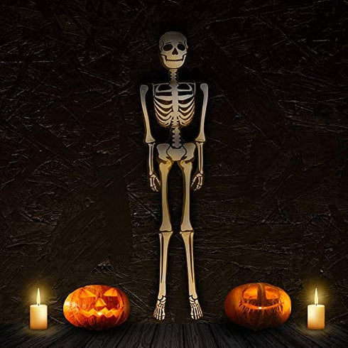 ArtCreativity Halloween Skeleton Inflate Decoration - 6ft Tall - Cute and Creepy Home Decor - for Indoor and Outdoor Use - Halloween Party Supplies, Contest Prize for Kids