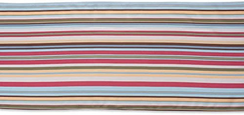 DII Summer Stripe Outdoor Tabletop Collection, Stain Resistant & Waterproof, 14x72", Stripe