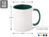 AceElite Coffee Mugs, Ceramic Coffee Mugs Set of 4, 12 oz Coffee Mugs, Colorful Coffee Cup With Handle, Pottery Coffee Mug Dishwasher Microwave Safe, Small Porcelain Mugs