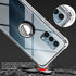 for OnePlus Nord N200 5G Case with Tempered Glass Screen Protector Clear Soft Shockproof Protective Phone Case Cover with 360 Degree Rotating Holder Kickstand for OnePlus N200 5G, Crystal Clear