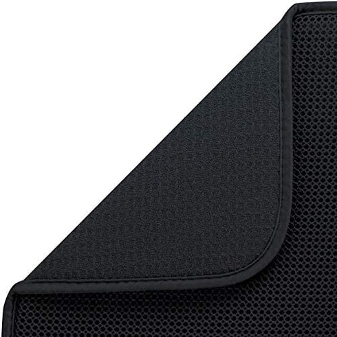 S&T INC. Absorbent, Reversible XL Microfiber Dish Drying Mat for Kitchen, 18 Inch x 24 Inch, Black Galaxy Mesh