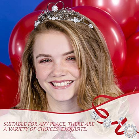 44 Pieces Pearl Rhinestone Buttons Embellishments Buttons Faux Pearl Buttons Flat Back Flower Rhinestone Buttons for Jewelry Making Wedding DIY Decor Clothes Bag Shoes Craft, 11 Styles