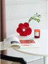 Flushbay Acrylic Flower Vase Ins Style Floral Arrangement Vases Red Flower Floral Vases and Containers for Wedding Centerpieces, Home Decorations, Office Ornaments (Red)