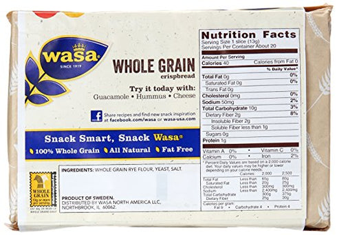 Wasa Wholegrain Crispbread, 9.2 Oz