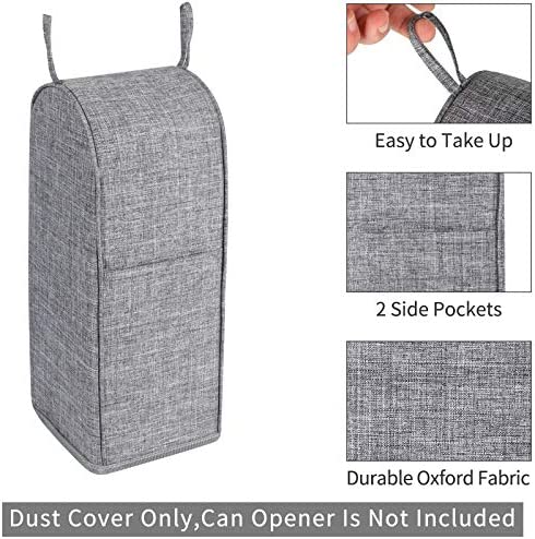 Qchengsan Can Opener Cover,Dust-Proof Protection Cover,Grey Appliance Cover, Knife Sharpener Electric Cover Machine Washable (Gray,Not Include Opener)