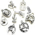 60PCS Antique Silver Western Cowboy Charms Pendants Horse Hat cactus Cowboy Boot Charms for Bracelet Earrings Necklace Jewelry Making (10 Style, 6 of Each)HM672