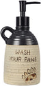 Young's Inc. Ceramic Bear Paw Soap Dispenser - 4'' L X4'' W X 8'' H - Pump Bottle Dispenser - Bear Decor
