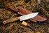 BPS Knives Adventurer - Bushcraft Knife - Fixed-Blade Carbon Steel Knife with Leather Sheath and Firestarter - Outdoor Full Tang Knife - Camping Knives - Survival Tactical Camp Knife - Utility Knife