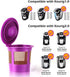 4 Reusable K Cups for Keurig K-Classic, K-Elite, K-Select, K-Cafe, K-Compact, K200, K300, K400, K500, Refillable Kcups Coffee Filters for 2.0 and 1.0 Brewers