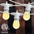WOOLZ 25FT Led Outdoor Patio Lights with 8+1(Spare) 1W Dimmable Shatterproof S14 Bulbs, Waterproof Outdoor String Lights for for Party, Patio, Garden, Porch and Wedding.
