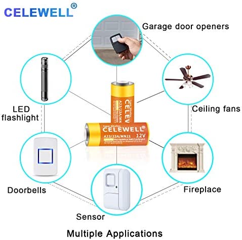 CELEWELL A23 23A Alkaline (5-Pack) Battery Same as 23AE L1028 MN21 ?5-Year Warranty?