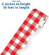 Schoolgirl Style Woodland Whimsy Red and White Bulletin Board Borders, 36 Feet of Scalloped Gingham Classroom Borders for Bulletin Board, White Board, Cork Board, Red & White Desk, Classroom Decor