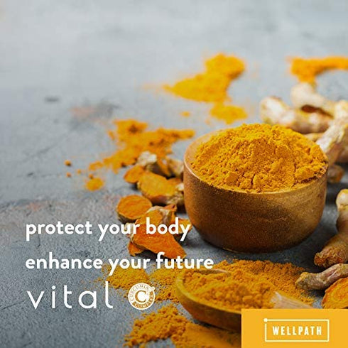 Vital Turmeric Gummies with Curcumin C3 Complex - First Gummy with Curcumin C3 - Made with Ginger for Joint and Inflammation Support - Tasty Alternative to Capsules, 60 Ct