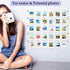Hanging Instant Photo Display Decorative Wall Hanging String with Clips, Stick and Hang Photo Wall Decor, Wall Hanging Pictures Display for Home, Dormitory and Cafe Decoration (Available to 8 Rows)