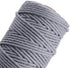 HAPYLY Macrame Cord Natual Macrame Cotton Cord DIY Craft Cord Spool Twine Rustic String Cotton Rope for Wall Hanging,Plant Hangers,Crafts,Knitting,Decorative Projects 3mm x100m (Gray)