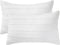 BOSOWOS Queen Size Pillow Case Set of 2, Ultra Soft Breathable 20 x 30 Inches Pillow Shams Envelope Closure, Microfiber Boho Farmhouse Pillowcases for Easy Care, White