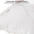 BOSOWOS Queen Size Pillow Case Set of 2, Ultra Soft Breathable 20 x 30 Inches Pillow Shams Envelope Closure, Microfiber Boho Farmhouse Pillowcases for Easy Care, White