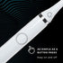 Gleem Battery Power Electric Toothbrush with Travel Case, Soft Bristles, White