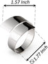LEBEJUA Napkin Rings Set of 12 - Delicate Napkin Holder Rings for Tables - Metal Napkin Ring for Holiday & Christmas - Dinner Party & Wedding Decor - Decorative Round Napkin Rings Bulk (Silver Curl)