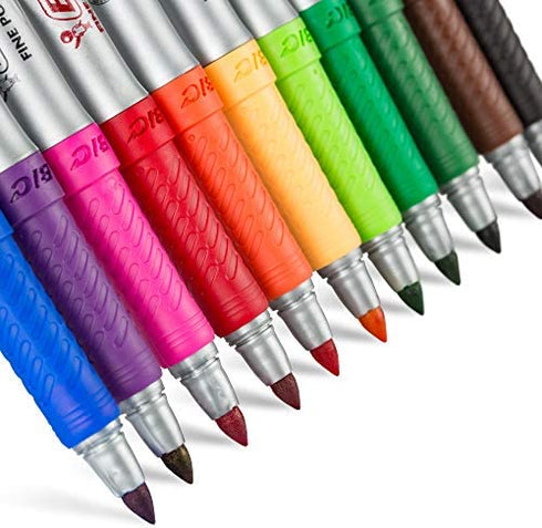 BIC Mark-It Permanent Marker, Fine Point, 2 Count, Black (GPMP21-Blk)
