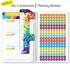 Global Datebooks 2022-2023 School Year Agenda and Academic Planner for Students and Teachers - 5.5x8.5 in Includes Resource Pages, Ruler, and Organizer Planning Stickers - Black Brick Cover