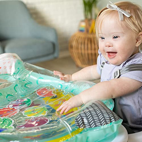Infantino Wee Wild Ones Pat & Play Water Mat - Narwhal Themed Water mat for Infants and Older Babies, for Tummy time and Sensory Play