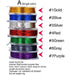 MNFT 7Pcs 50m/ Spool Metallic Guide Wrapping Lines DIY Fishing Line Thread Strong Nylon for Rod Building 7 Colors Rod Building Wrapping Thread (Solid Color, 50)