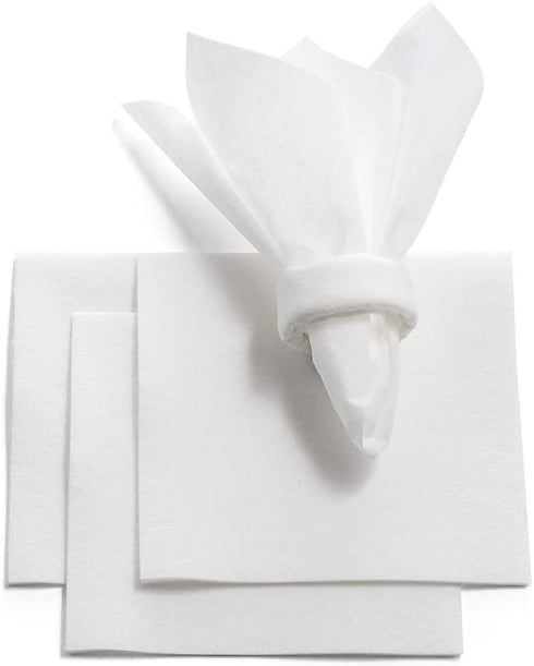 BloominGoods Disposable Linen-Feel Dessert and Beverage Napkins - Soft and absorbant cocktail Paper Napkins For Bar, Restaurant, Caf©, wedding Or Parties (200-Pack)