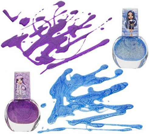 Townley Girl Rainbow High Cosmetic Beauty Kids Makeup Set Includes 5 Pcs Lip Gloss, 5 Pcs Nail Polish & Nail Stickers for Girls, Ages 6+ Perfect for Birthday Gifts, Parties, Sleepovers & Makeovers
