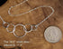 EFYTAL Cool Gifts for 50 Year Old Woman, Sterling Silver Five Circle Necklace, 50th Birthday Gifts For Women, Gifts for 50 Year Old Woman, 50th Birthday Decorations Women
