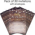 30 Baby Shower Invitations for Boy or Girl with Envelopes (30 Pack) - Baby It's Cold Outside - Gender Neutral - Fits Perfectly with Rustic Wooden Baby Shower Decorations and Supplies