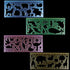 BronaGrand 4 Pcs Drawing Stencils Plastic Ruler Animals Painting Templates for Kids Clear 4 Colors
