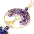 Top Plaza 7 Chakra Stones Healing Crystals Tree of Life Wall Hanging Ornament Decoration for Good Luck Reiki Yoga Meditation Protection Mothers Day Mom Gifts