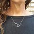 AnalysisyLove 3 Generations Necklace - Sterling Silver Interlocking Infinity 3 Circles Necklace for Grandma Mom Granddaughter, Birthday Jewelry Mothers Day Gift