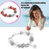 50pcs Assorted Purple Resin Imitation Glass European Large Hole Beads Rhinestone Metal Spacer Charms Bead Assortments for DIY Crafts Bracelets Necklaces Jewelry Making (M570-Purple)