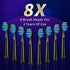 SEAGO Sonic Toothbrush for Adults and Kids, Rechargeable Electric Toothbrushs with 8 Brush Heads,One Charge Last 30 Days, 5 Modes & Smart Timer(M8-Black)