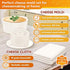 Cheese Mold with a Follower and Cheesecloth – Cheese Making Kit – Cheesemaking Supplies – Cheese Set for Press – Reusable Cheesecloth – 100% Cotton Cloth for Straining – Paneer Maker