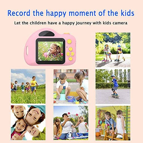 Toys for 4-6 Year Old Girls Kids Camera for Children Mini Camcorder with 1080P and 2.0 Inch IPS Screen for Preschool Toddler Birthday Present(16GB TF Card Included)