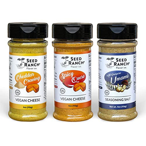 Seed Ranch - Spicy Queso Seasoning - Organic, Vegan, Nut Free, Dairy Free, Gluten Free, Whole 30, Low Carb, Paleo, Keto