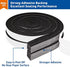 MAGZO Adhesive Foam Weather Stripping 1 Inch W X 1 Inch T, Thick Window Air Conditioner Sealer Open Cell High Resilience, Total Length 13 Feet (6.5ft x 2 Rolls)