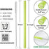 8 Pcs Extra Wide Reusable Smoothie Straws & Boba Straws with 1 Bag & 2 Brushes - Multicolor Big Jumbo Straws, BPA FREE Large Plastic Straws for Smoothies, Bubble Tea(Tapioca, Boba Pearls), Milkshakes