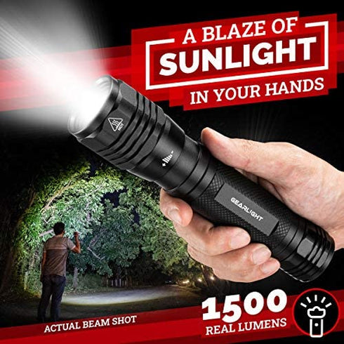 GearLight S2500 LED Flashlight - Extremely Bright, Powerful Tactical Flashlights with High Lumens for Camping, Emergency & Everyday Use?